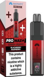 Buy Hayati Pro Max+ 6000 Vape Kit Box of 5 - Blackberry Raspberry