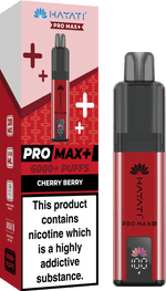 Buy Hayati Pro Max+ 6000 Vape Kit Box of 5 - Cherry Berry