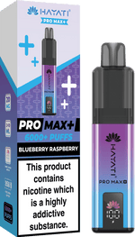 Buy Hayati Pro Max+ 6000 Vape Kit Box of 5 - Blueberry Raspberry