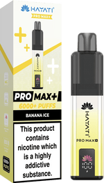 Buy Hayati Pro Max+ 6000 Vape Kit Box of 5 - Banana Ice