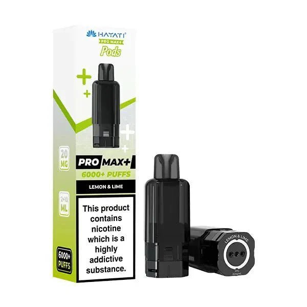 Buy Hayati Pro Max Plus 6000 Prefilled Pods Box of 5 - Lemon Lime