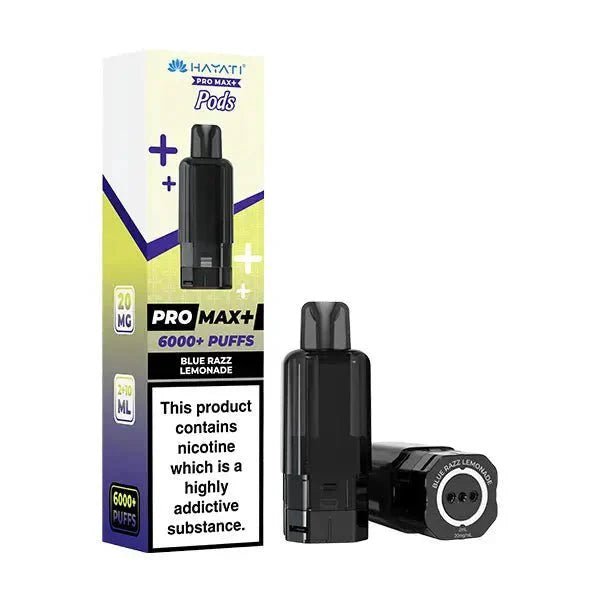 Buy Hayati Pro Max Plus 6000 Prefilled Pods Box of 5 - Blue Razz Cherry