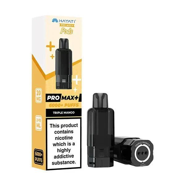 Buy Hayati Pro Max Plus 6000 Prefilled Pods Box of 5 - Triple Mango