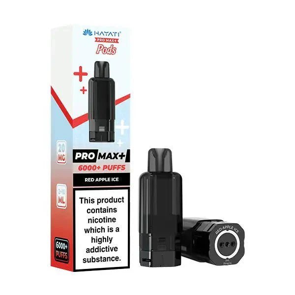Buy Hayati Pro Max Plus 6000 Prefilled Pods Box of 5 - Red Apple Ice
