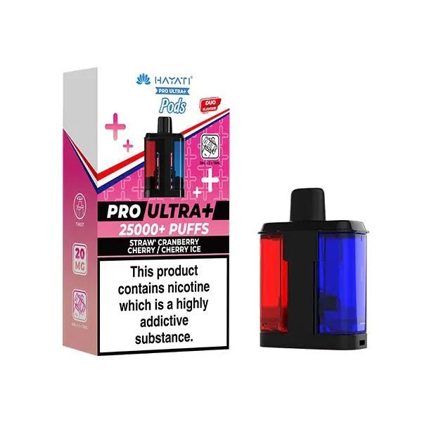 Buy Hayati Pro Ultra Plus 25000 Replacement Pods Pack of 5 - Strawberry Cranberry Cherry / Cherry Ice