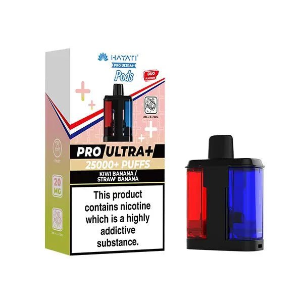Buy Hayati Pro Ultra Plus 25000 Replacement Pods Pack of 5 - Kiwi Banana / Strawberry Banana