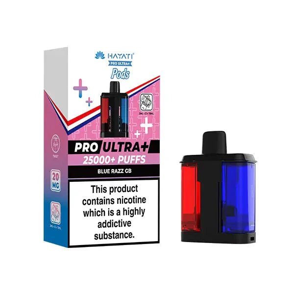 Buy Hayati Pro Ultra Plus 25000 Replacement Pods Pack of 5 - Blue Razz Gummy Bear