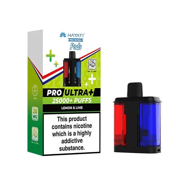 Buy Hayati Pro Ultra Plus 25000 Replacement Pods Pack of 5 - Lemon Lime