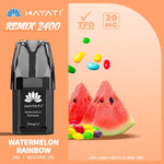 Buy Hayati Remix 2400 Puffs Replacement Pods - Watermelon Rainbow