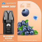 Buy Hayati Remix 2400 Puffs Replacement Pods - Blueberry Ice Pop