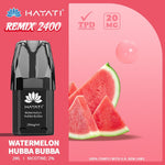 Buy Hayati Remix 2400 Puffs Replacement Pods - Watermelon Hubba Bubba