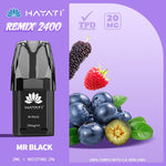 Buy Hayati Remix 2400 Puffs Replacement Pods - Mr Black