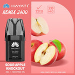 Buy Hayati Remix 2400 Puffs Replacement Pods - Sour Apple Knockout