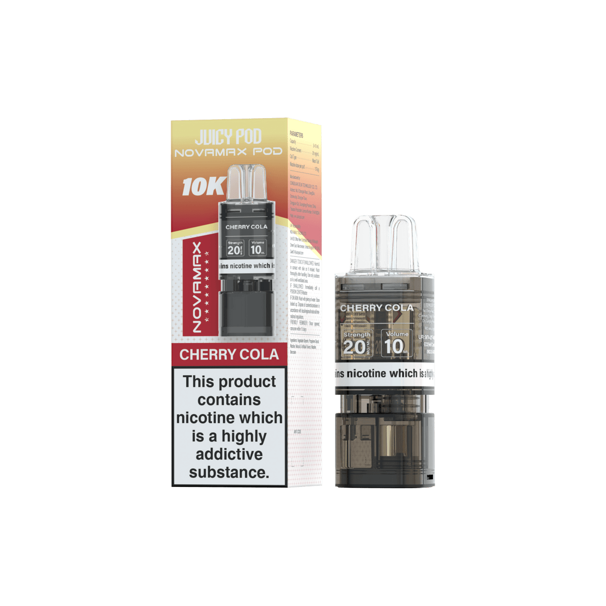 Buy Juicy Pod Novamax 10k Replacement Pods Pack of 5 - Cherry Cola