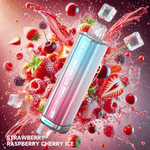 Buy Juicy Pod NovaMax 10k Vape Pod Kit - 5 Pack - Strawberry Raspberry Cherry Ice