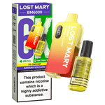 Buy Lost Mary BM6000 Prefilled Disposable Vape Kit Box of 5 - Banana Volcano