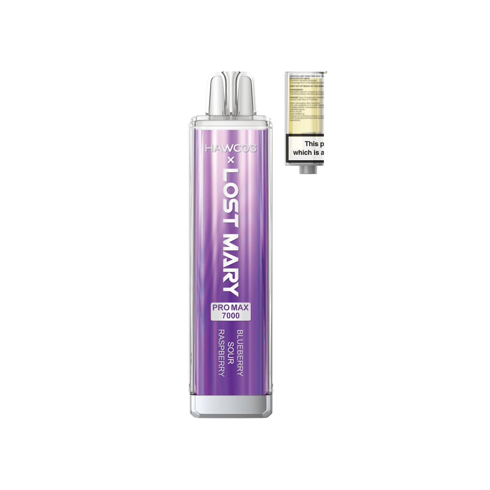 Buy Lost Mary x Hawcos Pro Max 7000 Prefilled Pod Kit Pack of 10 - Blueberry Sour Raspberry