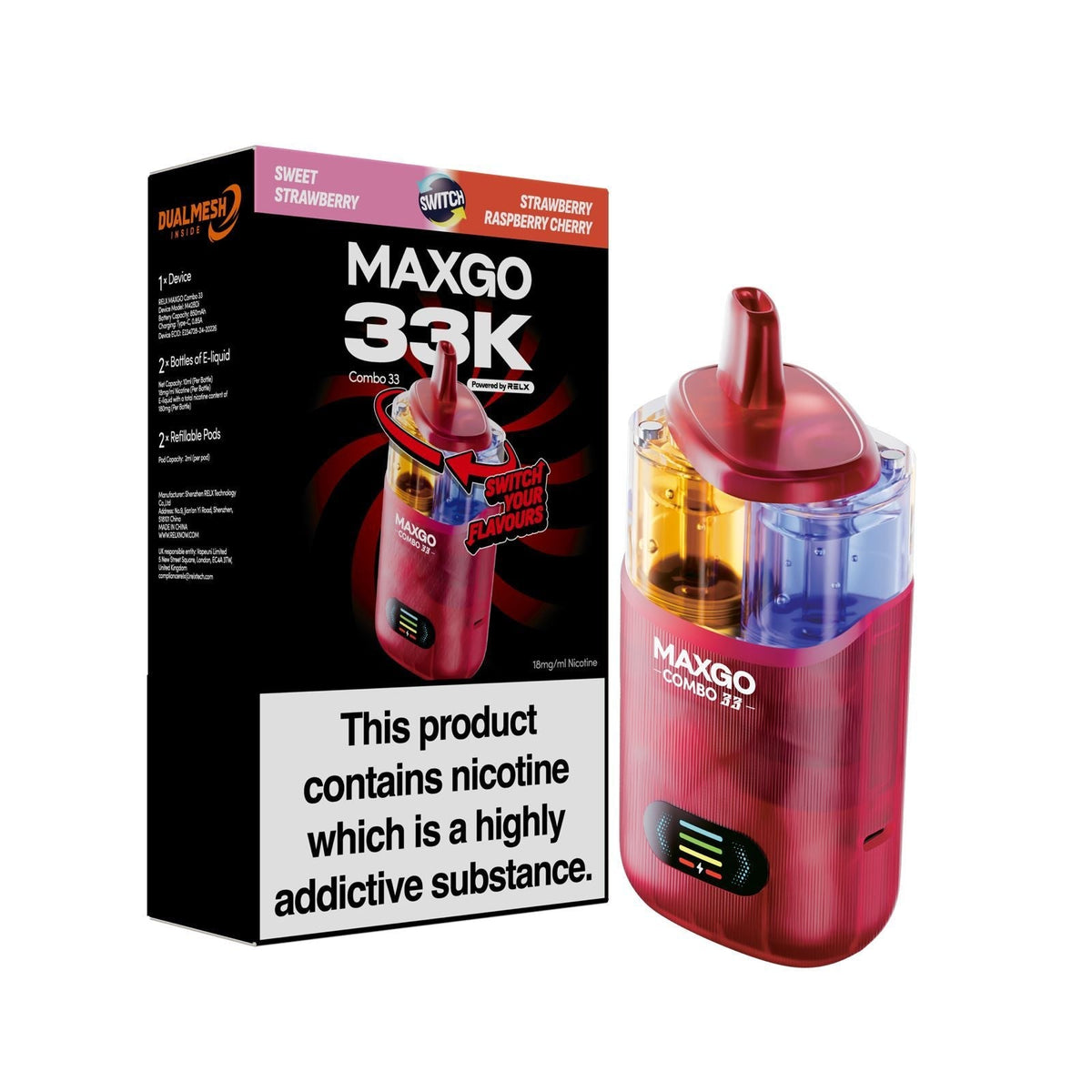 MAXGO 33k Disposable Vape Box of 5 - Best Vape Wholesale