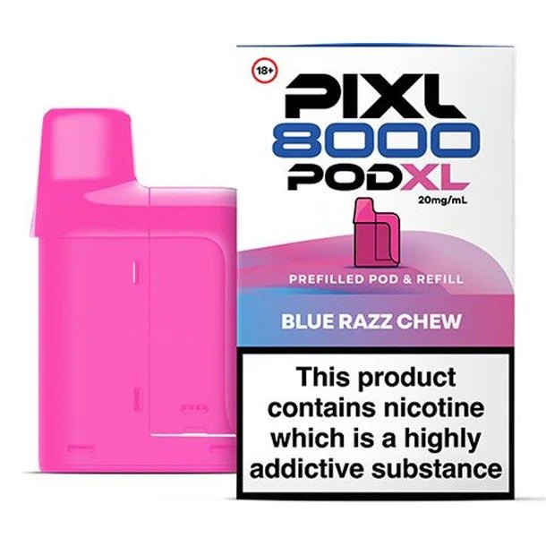 Buy PIXL 8000 Replacement Pods Pack of 5 - Blue Razz Chew