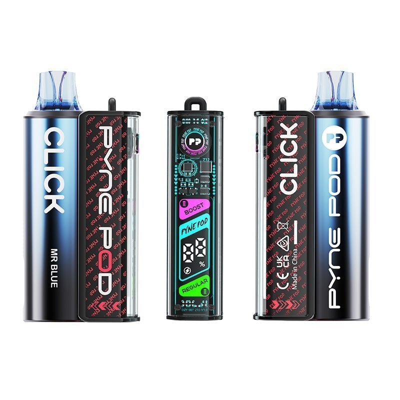 Buy Pyne Pod Click 10K Prefilled Pod Vape Kit - Box of 5 - Mr Blue