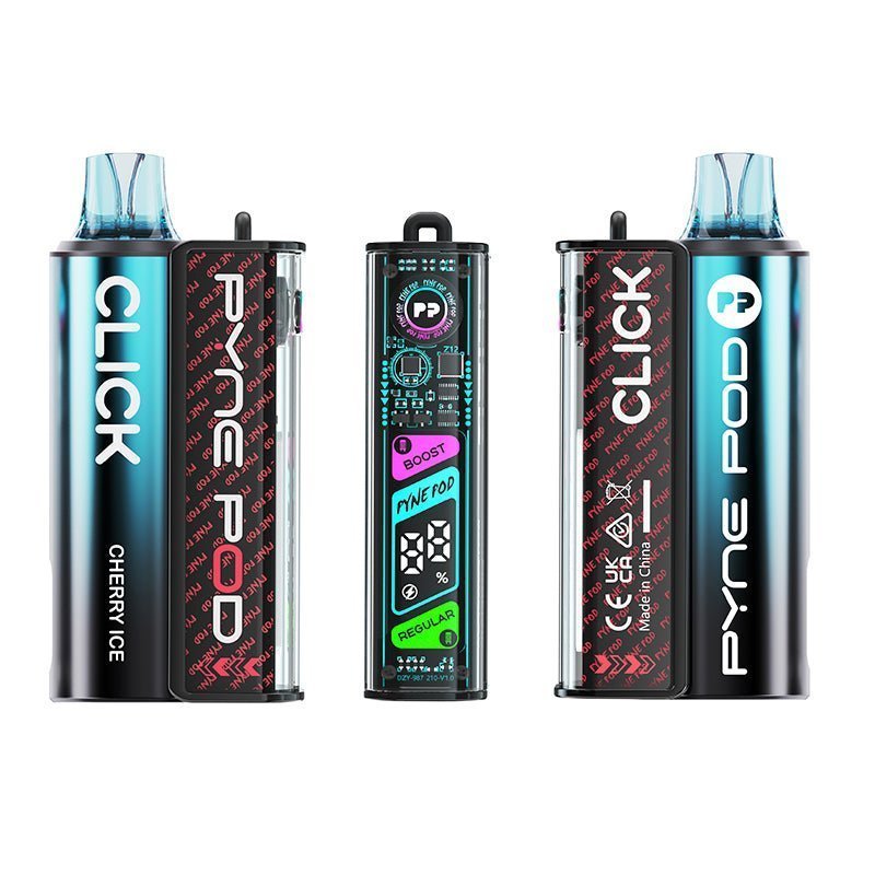 Buy Pyne Pod Click 10K Prefilled Pod Vape Kit - Box of 5 - Cherry Ice