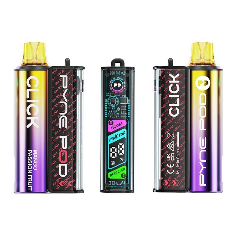 Buy Pyne Pod Click 10K Prefilled Pod Vape Kit - Box of 5 - Mango Passion Fruit