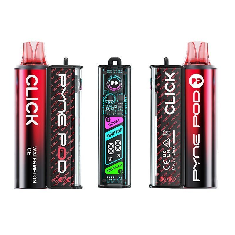 Buy Pyne Pod Click 10K Prefilled Pod Vape Kit - Box of 5 - Watermelon Ice