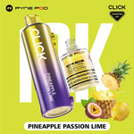 Buy Pyne Pod Click 10k Replacement Pods Box of 5 - Pineapple Passion Lime
