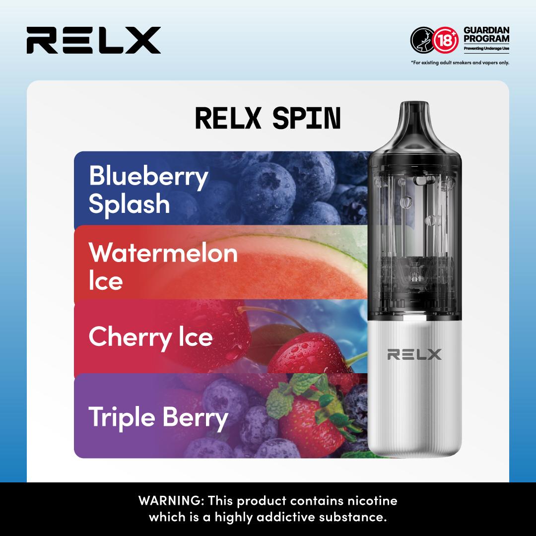 Relx Spin 4000 Puffs Disposable Vape Pod Kit Device - Best Vape Wholesale