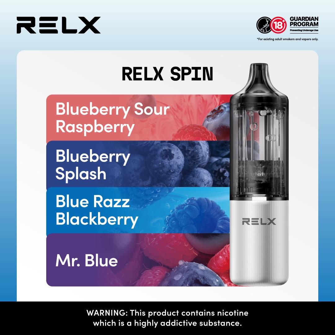 Relx Spin 4000 Puffs Disposable Vape Pod Kit Device - Best Vape Wholesale