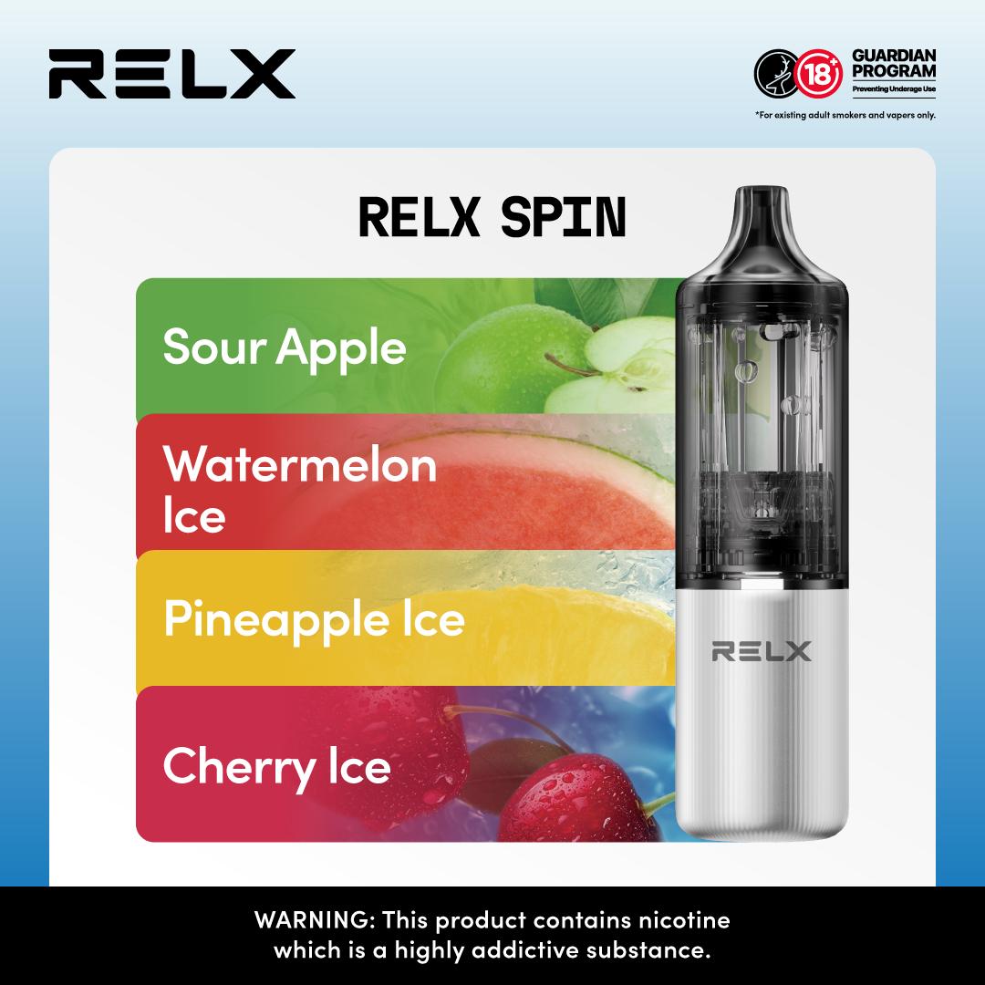 Relx Spin 4000 Puffs Disposable Vape Pod Kit Device - Best Vape Wholesale