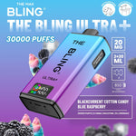 Buy The Bling Ultra Plus 30k Prefilled Vape Pod Kit Box of 5 - Blackcurrant Cotton Candy/Blue Raspberry