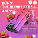 Buy The Bling Ultra Plus 30k Prefilled Vape Pod Kit Box of 5 - Berry Blaze/Cherry Berry