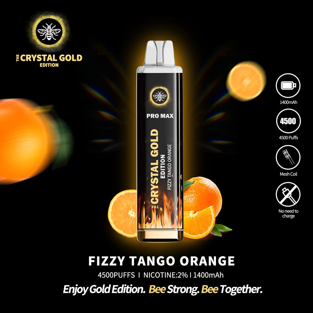 The Crystal Pro Max Gold Edition 4500 Puffs Disposable Vape Box of 10 - Best Vape Wholesale