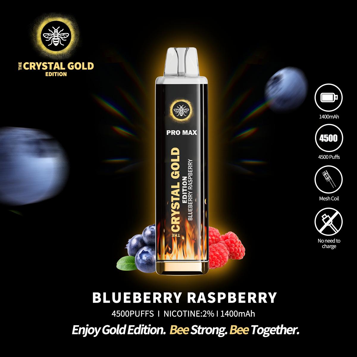 The Crystal Pro Max Gold Edition 4500 Puffs Disposable Vape Box of 10 - Best Vape Wholesale