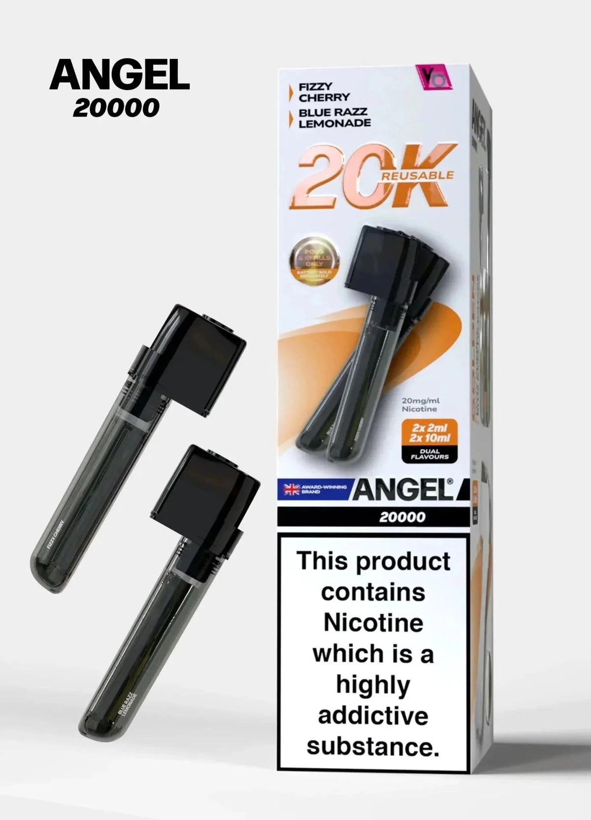 Vapes Bars Angel 20000 Prefilled Pods Box of 5 - Best Vape Wholesale