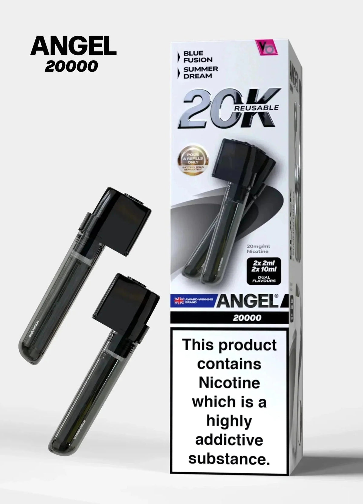 Vapes Bars Angel 20000 Prefilled Pods Box of 5 - Best Vape Wholesale