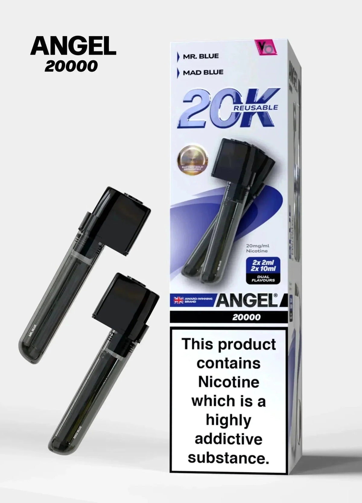 Vapes Bars Angel 20000 Prefilled Pods Box of 5 - Best Vape Wholesale