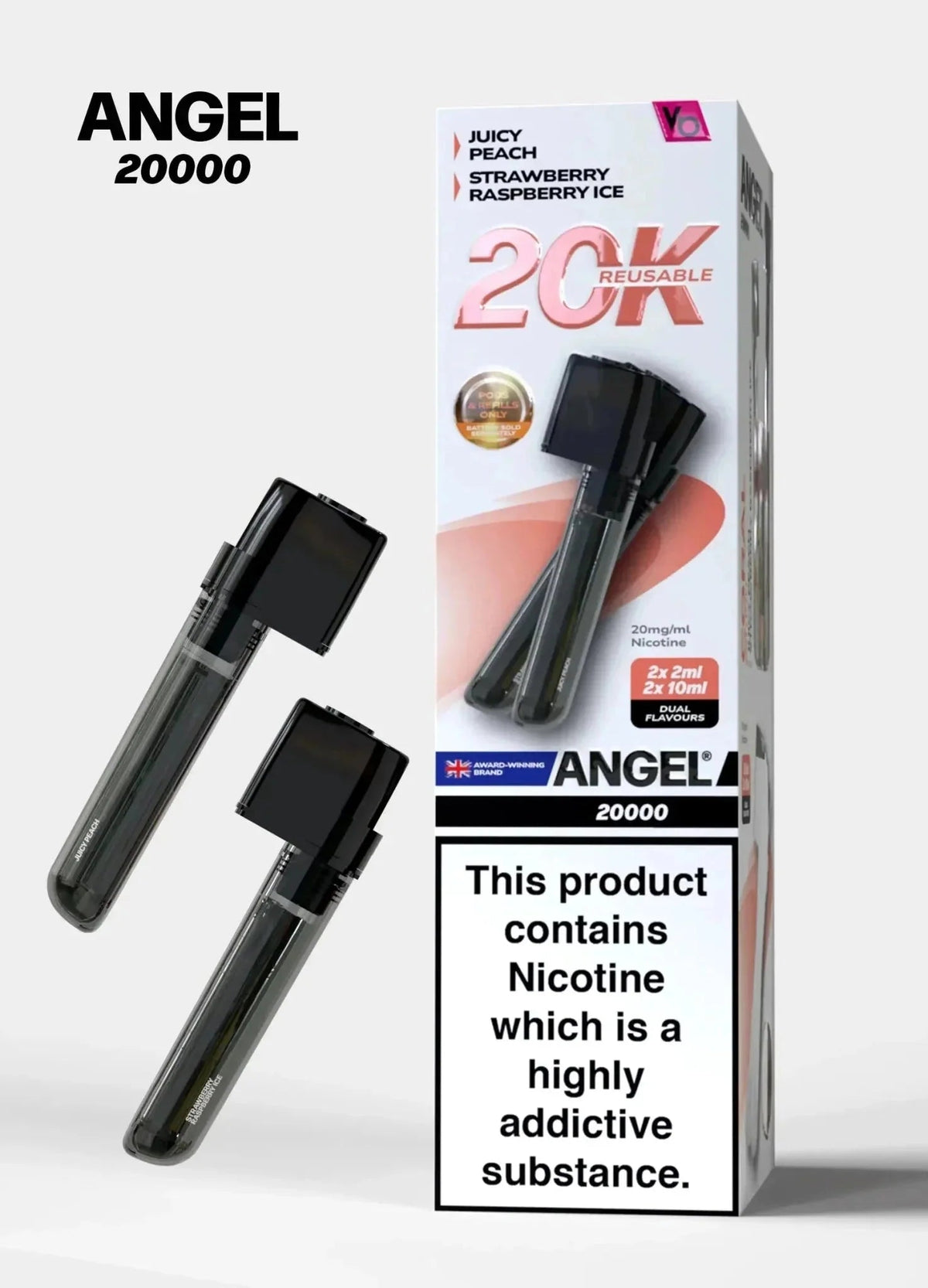 Vapes Bars Angel 20000 Prefilled Pods Box of 5 - Best Vape Wholesale