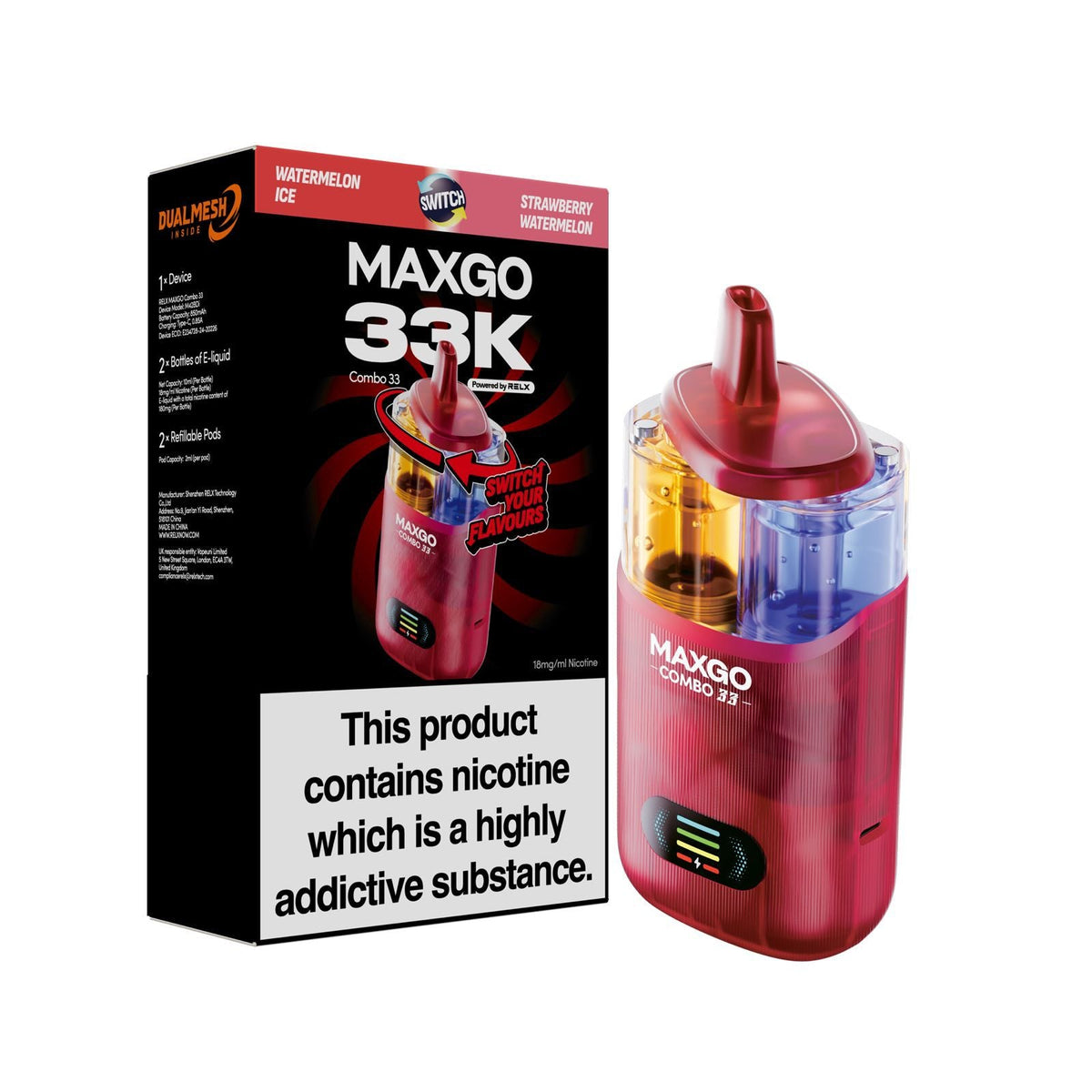 MAXGO 33k Disposable Vape Box of 5