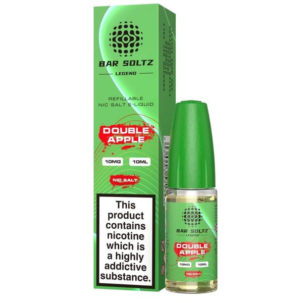 Buy Bar Soltz Legend Nic Salts 10ml E - liquids - Box of 10 - Double Apple
