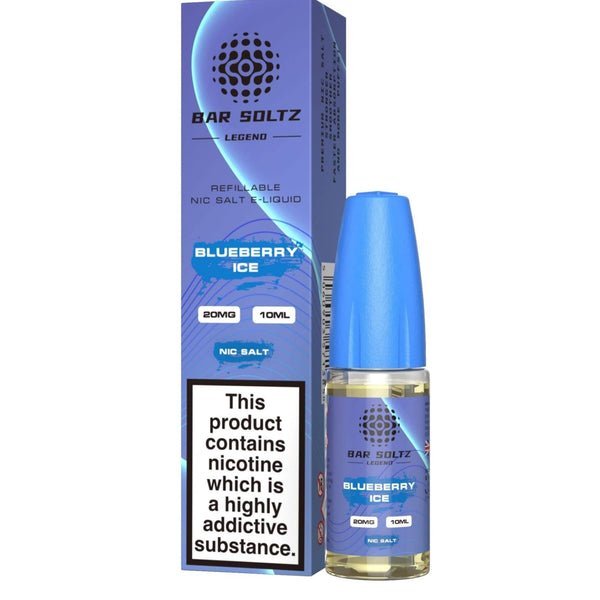 Buy Bar Soltz Legend Nic Salts 10ml E - liquids - Box of 10 - Blueberry Ice