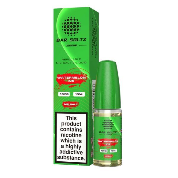 Buy Bar Soltz Legend Nic Salts 10ml E - liquids - Box of 10 - Watermelon Ice