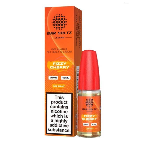 Buy Bar Soltz Legend Nic Salts 10ml E - liquids - Box of 10 - Fizzy Cherry
