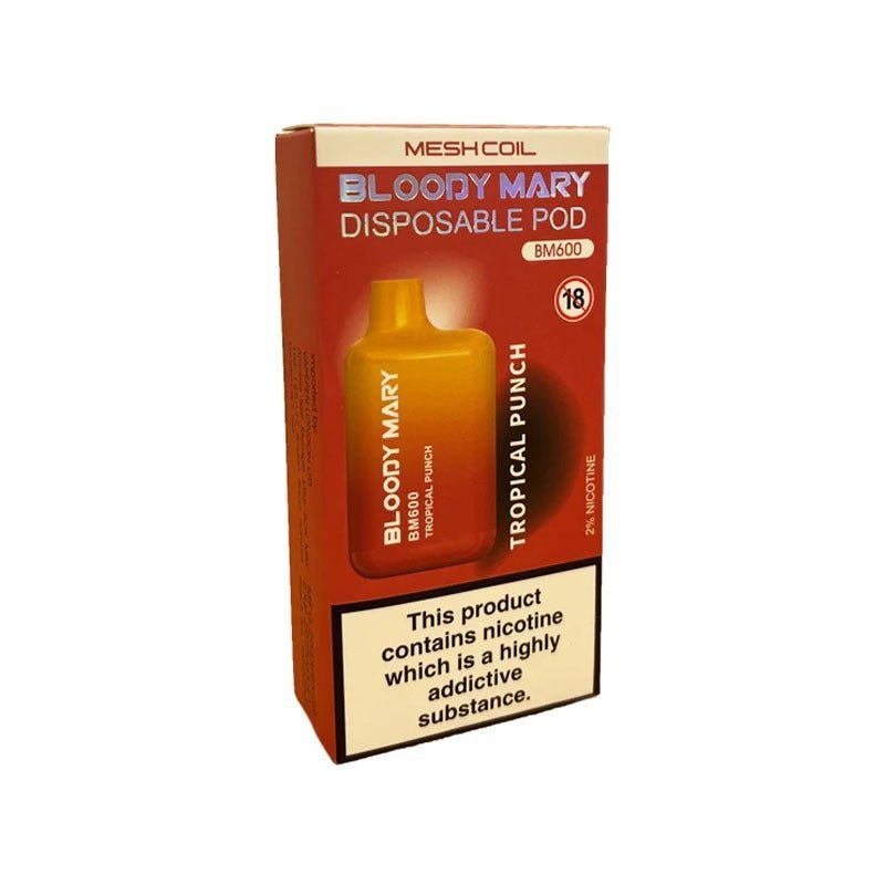 Bloody Mary BM600 Disposable Vape Pod - Box of 10 - Best Vape Wholesale