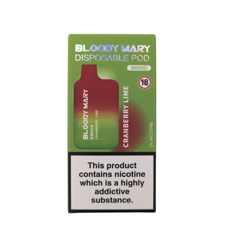 Bloody Mary BM600 Disposable Vape Pod - Box of 10 - Best Vape Wholesale