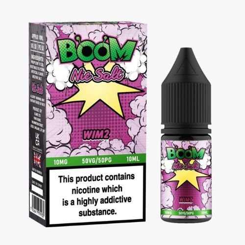 Boom Nic Salts 10ml E-liquids - Box of 10 - Best Vape Wholesale