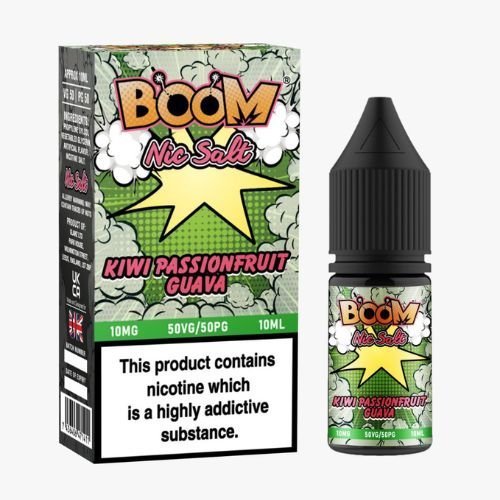 Boom Nic Salts 10ml E-liquids - Box of 10 - Best Vape Wholesale