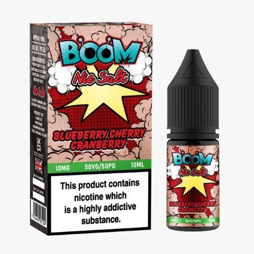 Boom Nic Salts 10ml E-liquids - Box of 10 - Best Vape Wholesale