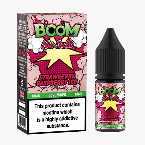 Boom Nic Salts 10ml E-liquids - Box of 10 - Best Vape Wholesale